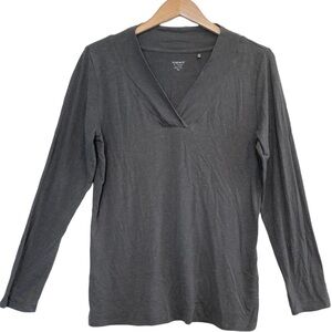 🌈 6/$60, Toad & Co, Athleisure Long Sleeve Top, Grey, Size XL